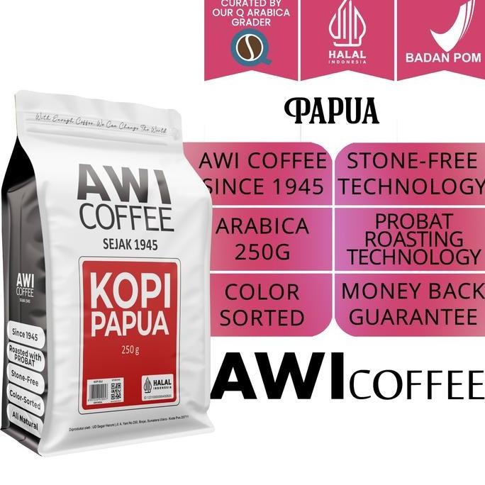 

AWI COFFEE PAPUA BALIEM 250GR BIJI/BEANS TERMURAH