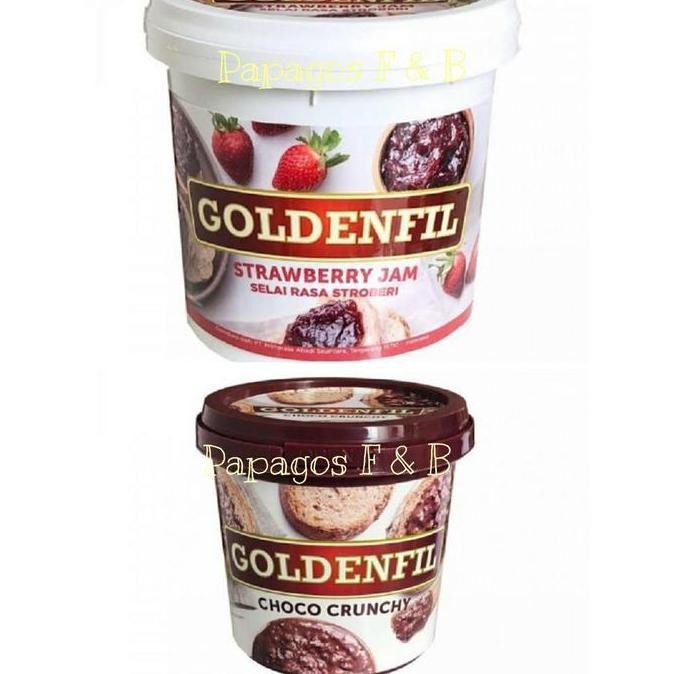 

Produk Baru!! Selai Roti Goldenfil Strawberry / Choco Crunchy 1 kg kilo