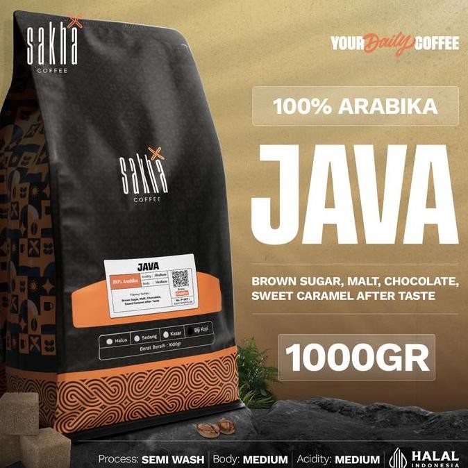 

BIJI KOPI BUBUK ARABIKA JAWA JAVA ARABICA COFFEE ROAST BEANS 1KG TERMURAH