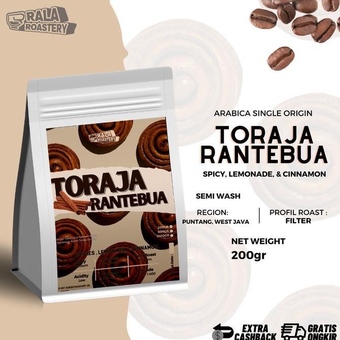 

KOPI ARABIKA TORAJA RANTEBUA | BIJI KOPI SINGLE ORIGIN ARABICA 200GR TERMURAH