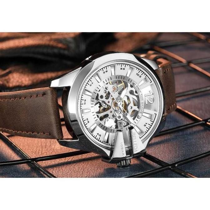 Promo [Buy 1 Get 1]  Belleda 9473 Kulit Jam Tangan Pria Anti Air Garansi Resmi Watches