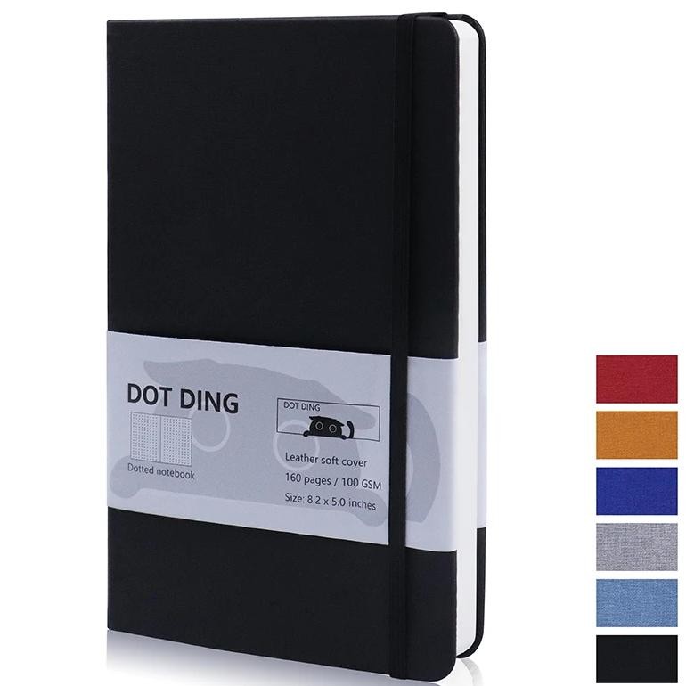 

Dotted Notebook A5 100 Gsm Paper Journal Planner Hard Cover Kawaii Bullet Scrapbook Kawaii Stationery School Supplies Sketchbook