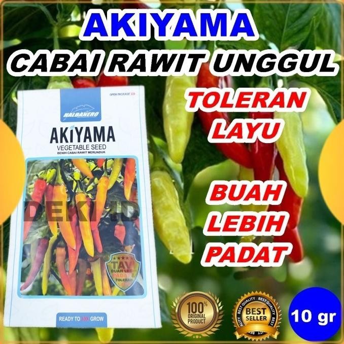 

Benih Cabe Rawit Akiyama 10 Gram Bibit Cabai Unggul Halbanero
