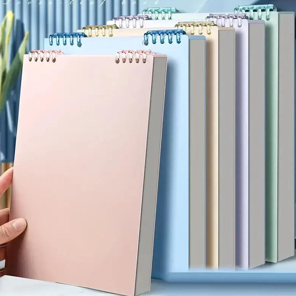 

A5 60 Sheets Thick Notebook Spiral Binding Loose-Leaf Notebooks With Lines Pages For Students School Office Stationery Supplies