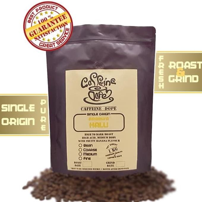 

Kopi Arabika Halu 1 Kg Single Origin Bean/Biji & Ground/Bubuk
