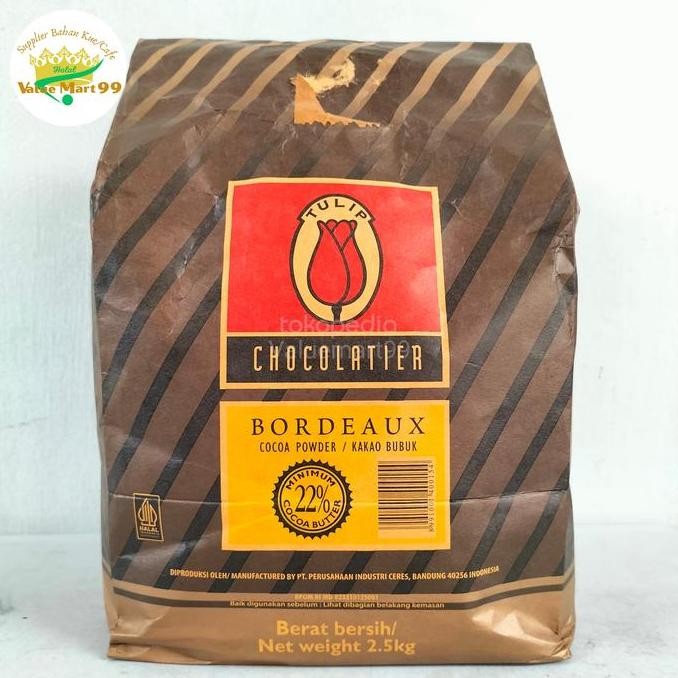 coklat bubuk bordeaux tulip repack