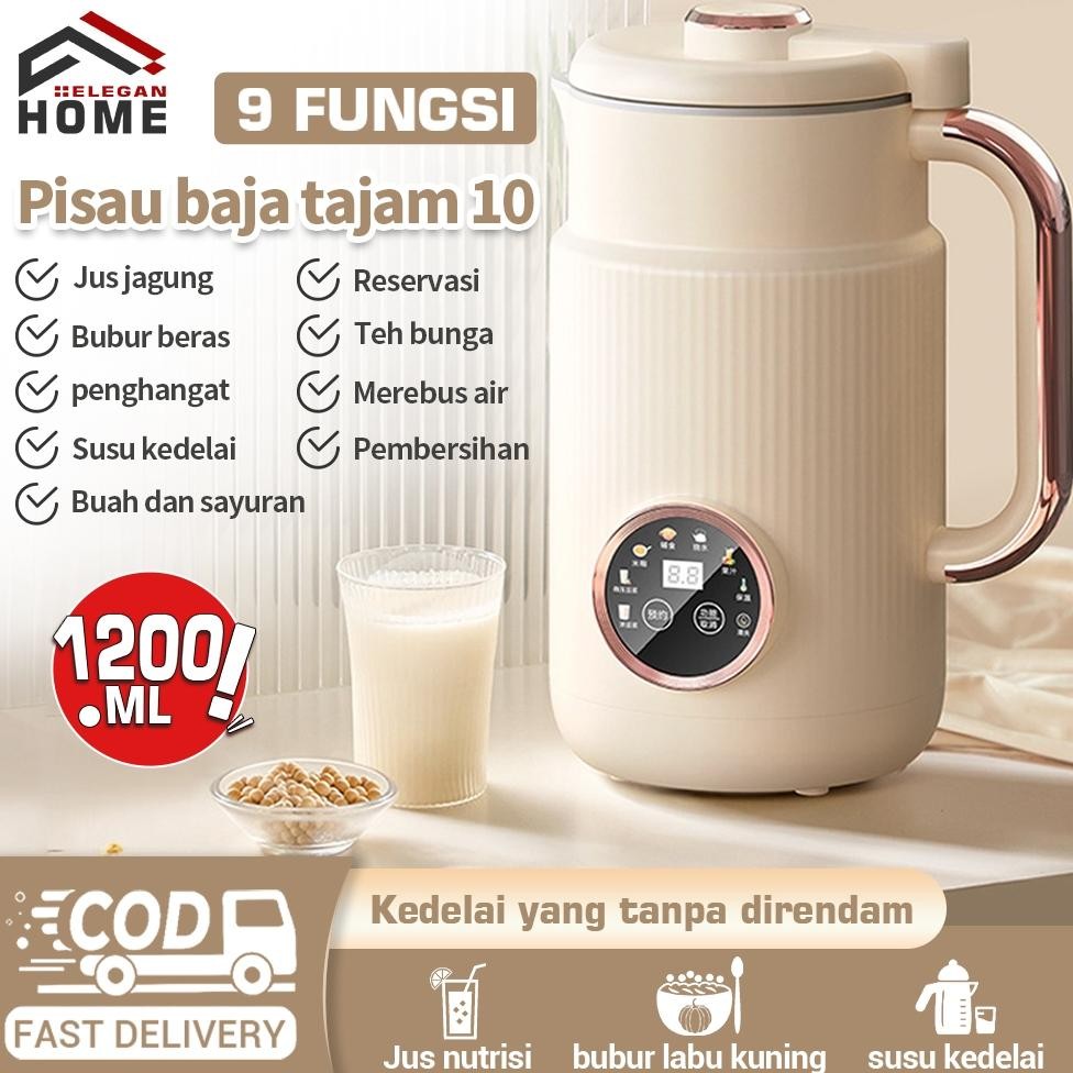 Mesin Pembuat Susu Kacang Otomatis 9 Tipe Fungsinya 1200ML- Mesin Pembuat Susu Kacang