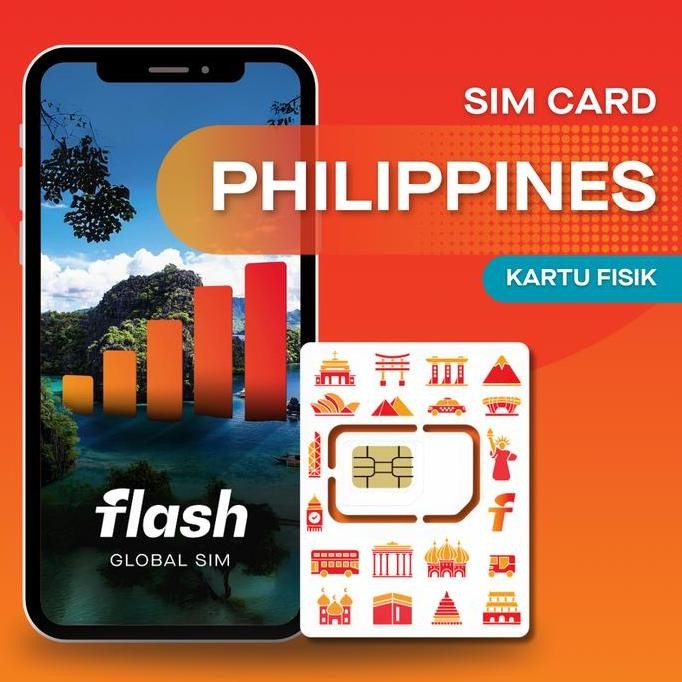 TERLARIS - SIM Card Philippines Flash GlobaI SIM Internet Data (Simcard Filipina)