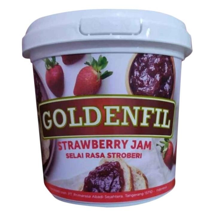 

Goldenfil Trawberry 1 G Pail Elai Trawberry Jam Filling Topg Olean
