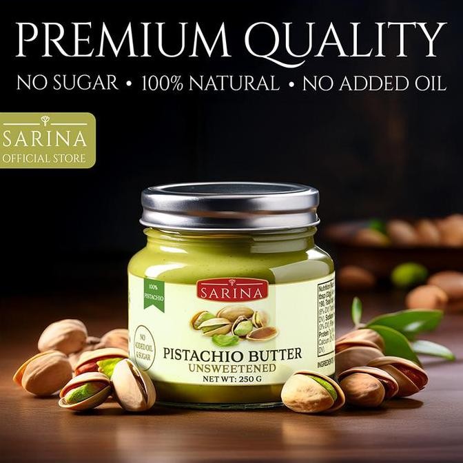 

Produk Baru!! Pistachio Butter Premium - 100% Selai Kacang Pistachio Asli