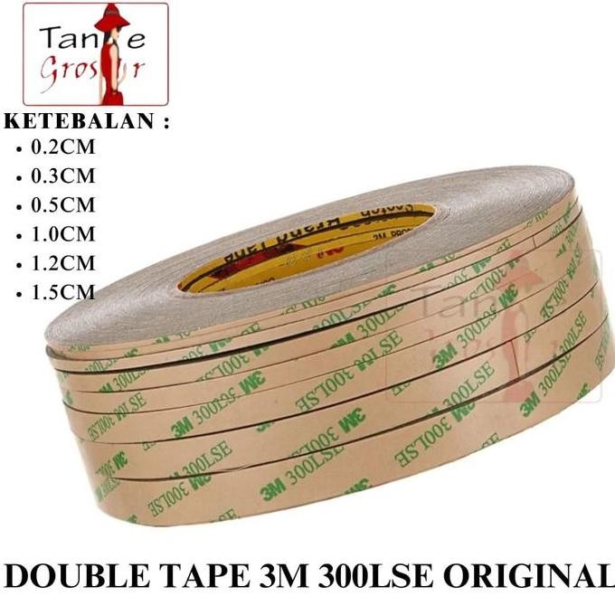baru double tape 3m 300lse lem tipis kuat original