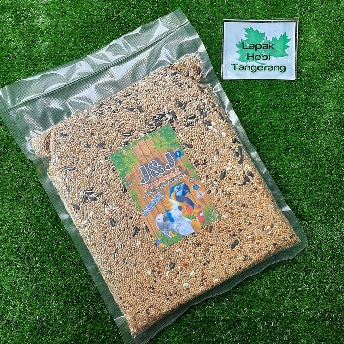 

J&J PREMIUM SEED PARROT MIX REPACK 1KG BIJI MILLET CAMPURAN TERMURAH
