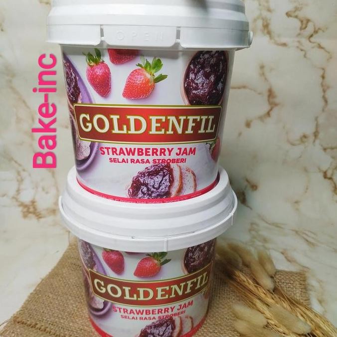 

Produk Baru!! [Bake-inc] Goldenfill Selai Strawberry 1 kg