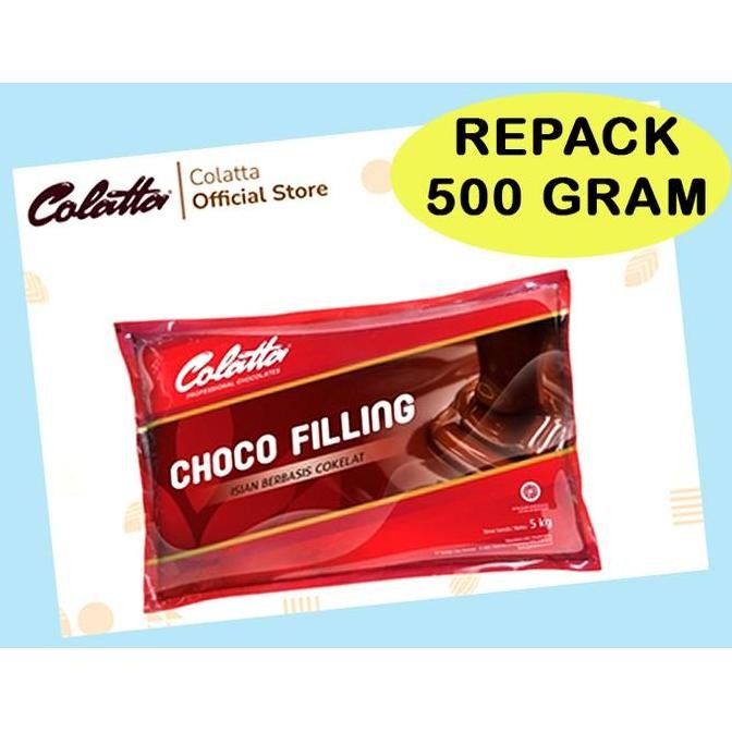 

Produk Baru!! Selai Cokelat Colatta repack 500gr Choco Filling Coklat Isian Olesan