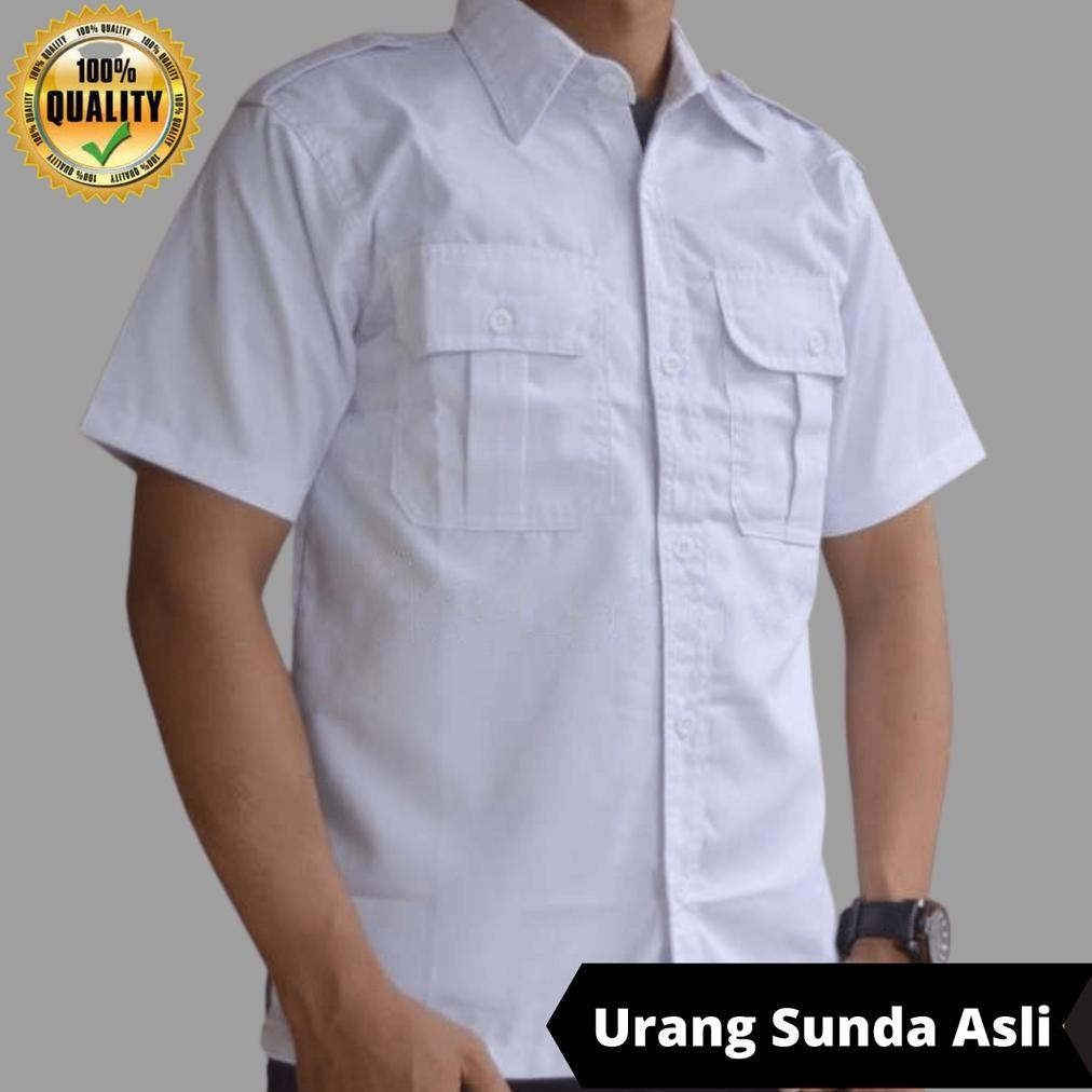 TERLARIS Sr-32 Kemeja Pdh Putih Lengan Panjang Pria Dewasa / Kemeja Kerja Pns Putih / Atasa Pdh Puti