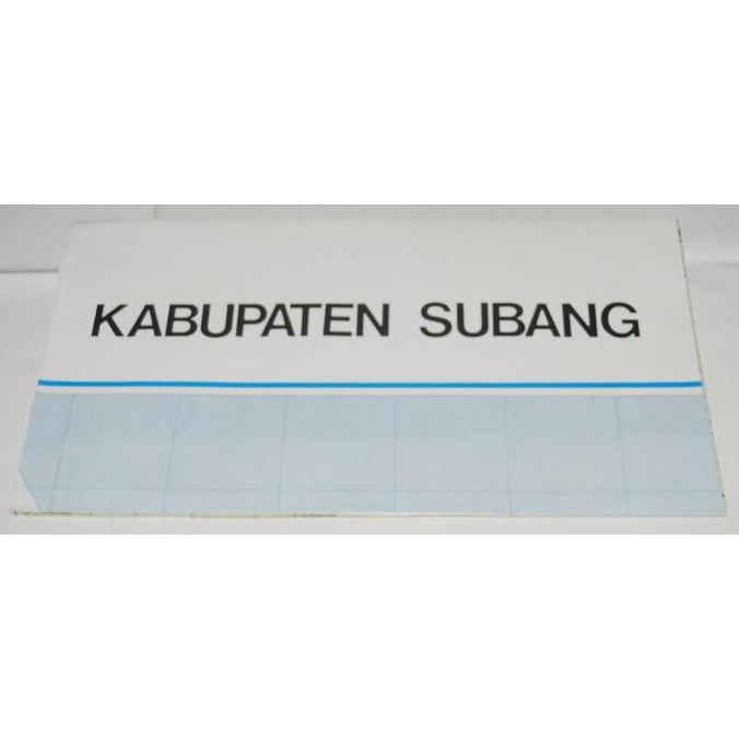 

ready stock Peta Kabupaten Subang (Lipat)