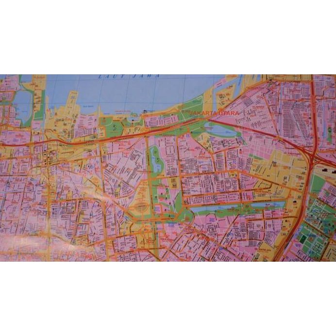 

ready stock Peta Jakarta besar peta dinding