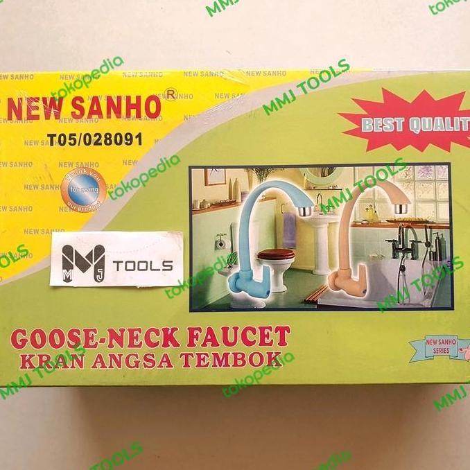 Tersedia Keran Angsa pvc NEW SANHO- SANHO kran cuci piring pvc - Kran pvc angsa