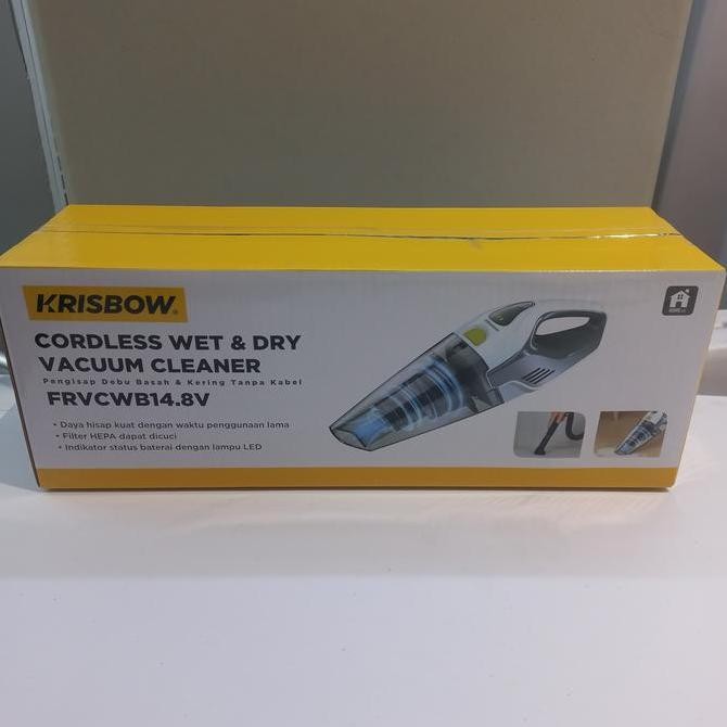 Krisbow wet & dry vacum cleaner cordless Frvcwb14.8v penghisap debu basah dan kering