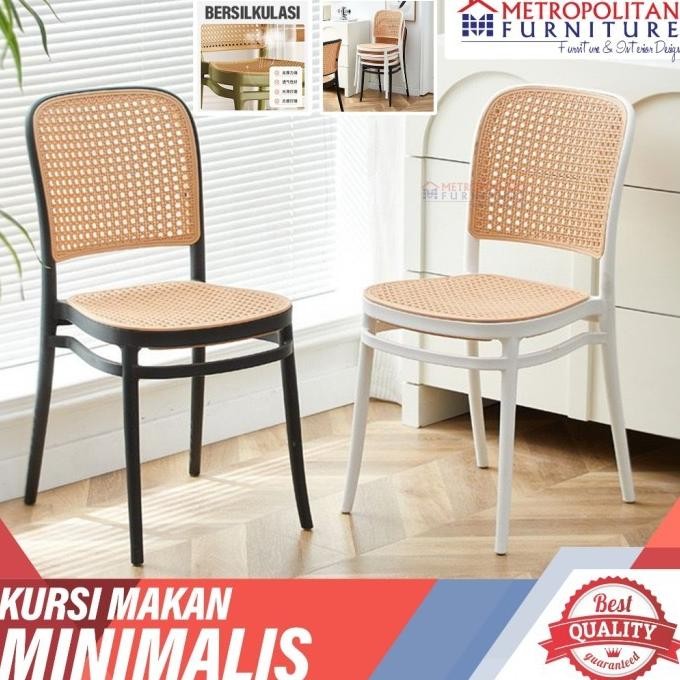 Kursi Makan Cafe Rotan Sintetis Kursi Teras Plastik Anyaman Co