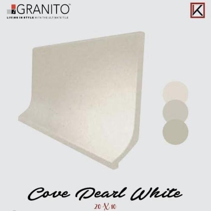 Diskon Hospital Plint Granito Cove Pearl White 10X20  [Free Ongkir] Packing Aman