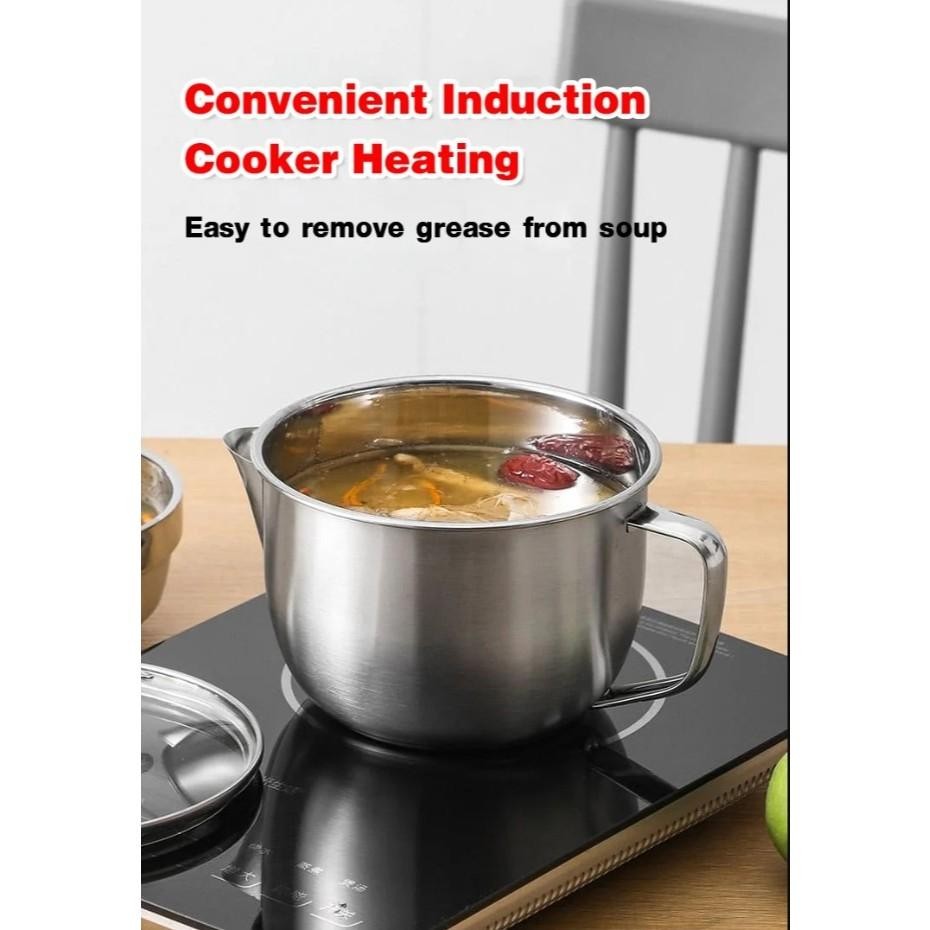 Panci Saucepan Sup 1L Stainless Steel 304 / Panci Stainless Steel 304 Panci Sup Stainless Steel Soup