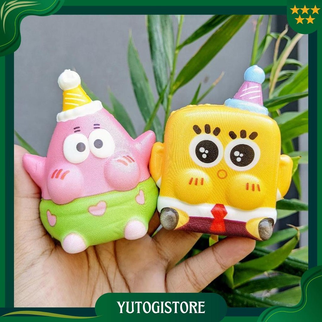 Mainan Squishy Patrick Spongebob / Mainan Penghilang Stress / Squisy Spongebob Ori