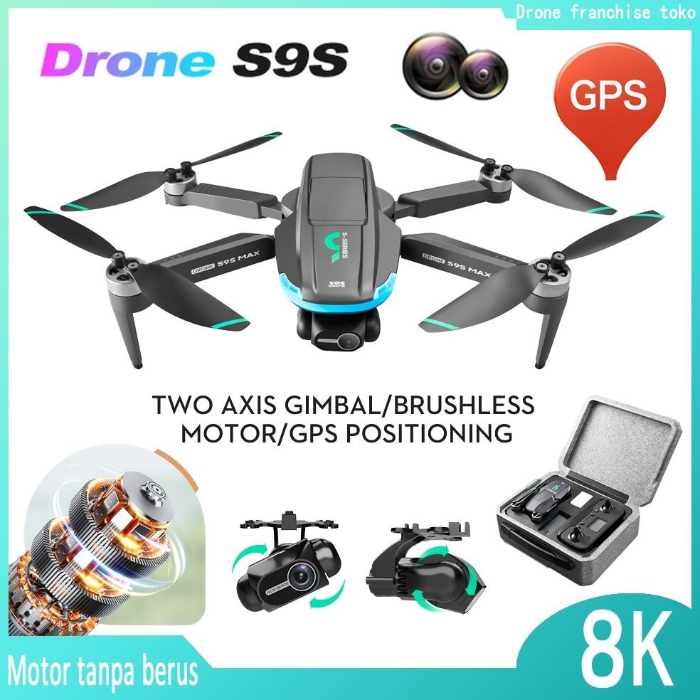 berada diluar stok saat iniGPS drone, S9S two axis electronic anti shake pan tilt drone, 4K high-def