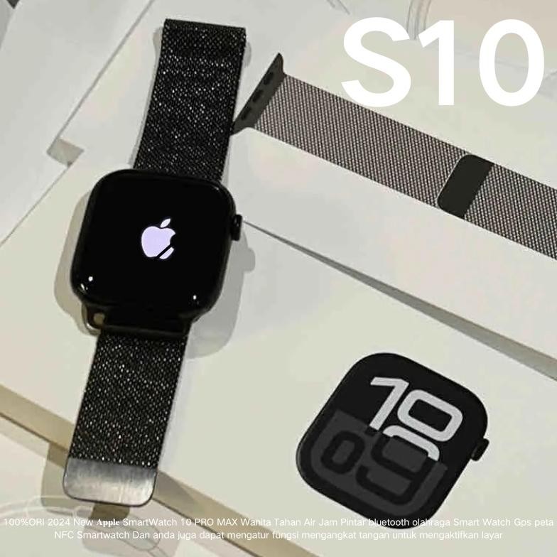 100 Original S10 Max Smartwatch Wanita Pria 2.3 inci Waterproof Bluetooth iphone Call Custom Wallpap