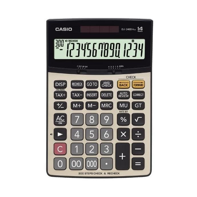 

terlaris kalkulator meja casio dj-240d plus desktop check & correct calculator murah