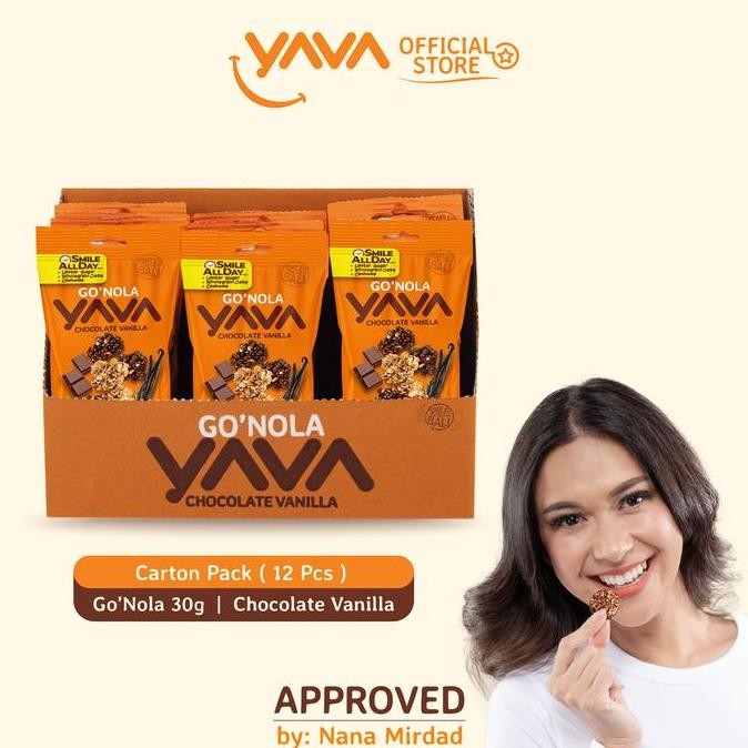 

Grosir Yava Carton Pack Go'Nola Chocolate Vanilla ( 12 X 30G )