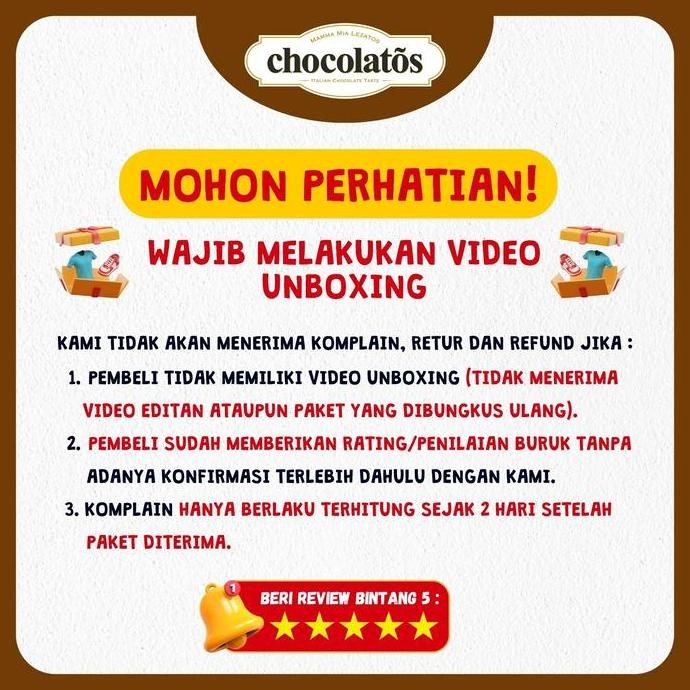 

Sale Special Seasonal 1 Karton Mix Chocolatos Dark (190Gr) Dan Chocolatos Wafer Rol (310Gr)
