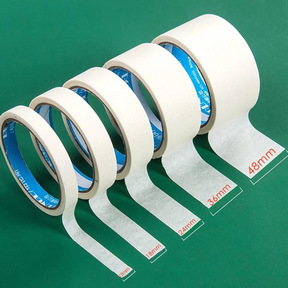 

12M Masking Tape White Writable Sealing Self Adhesive Tape Waterproof For Art Painting Sketch Car Diy Paper School Supplies