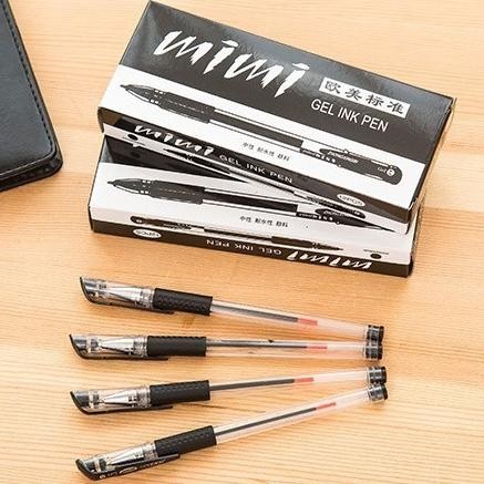 

HL0705 Pena Isi 100 Pcs Gel Mimi 0.5mm Pulpen Internasional Balpoin