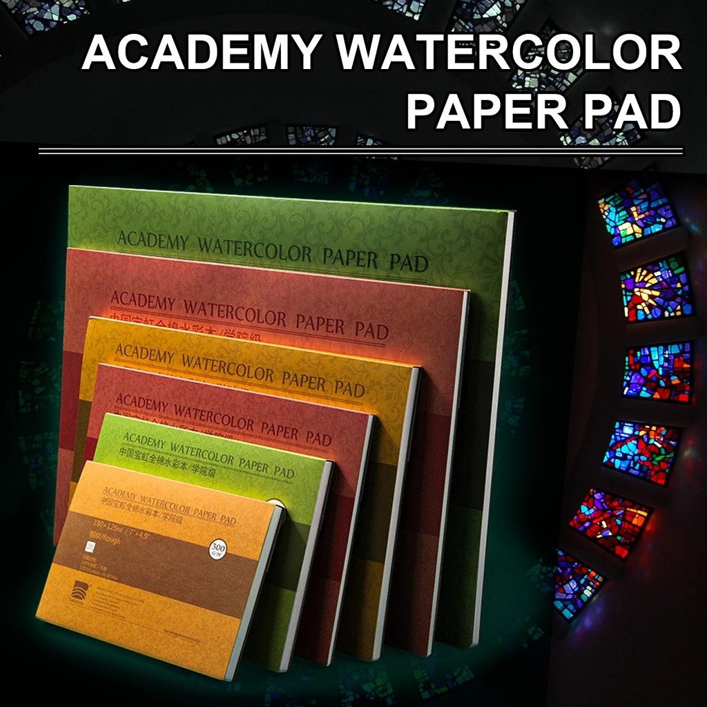 

100% Cotton Watercolor Paper Sealing Pad 32K 16K 20Sheets 300Gsm Painting Book For Artist Painting Supplies