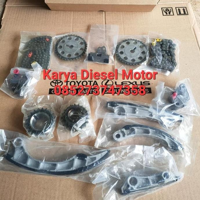 Rantai Keteng Set Timing Chain Set Toyota Hilux Revo Hiace Premio 1Gd Produck Baik