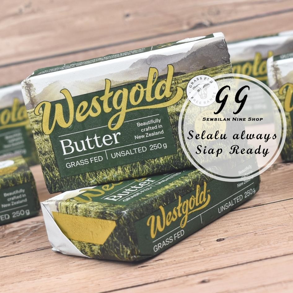 

Wetgold Uned Butter 250 Gram Mentega Tawar New Zealand
