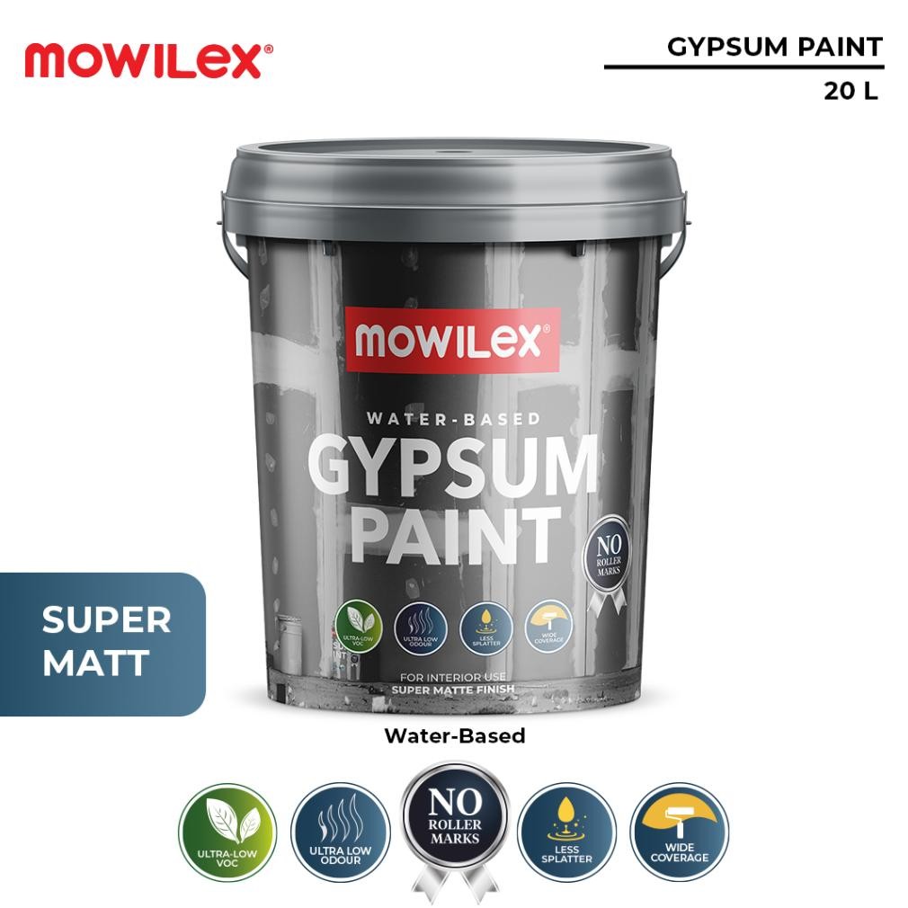 RADEN Mowilex Gypsum Paint Cat Plafon Partisi Gipsum - 20 L