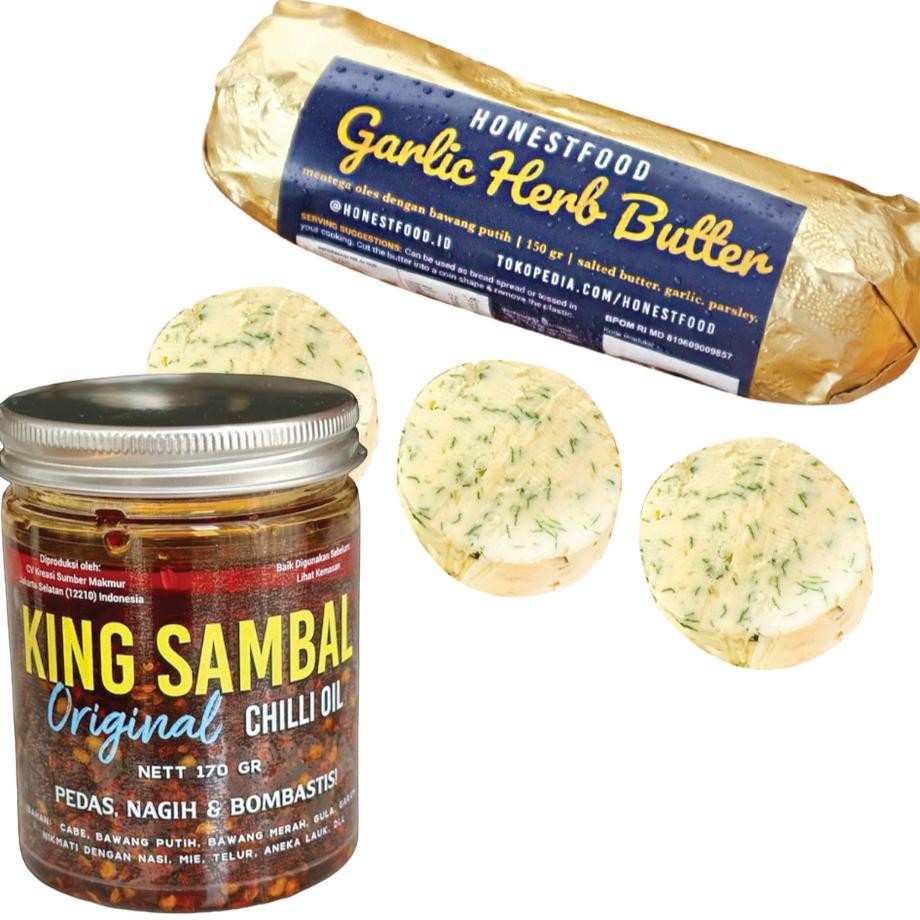 

Honetfood Garlic Butter Ing Ambal Chilli Oil Bundling Ambal Peda Chili Oil Mentega Bawang Putih