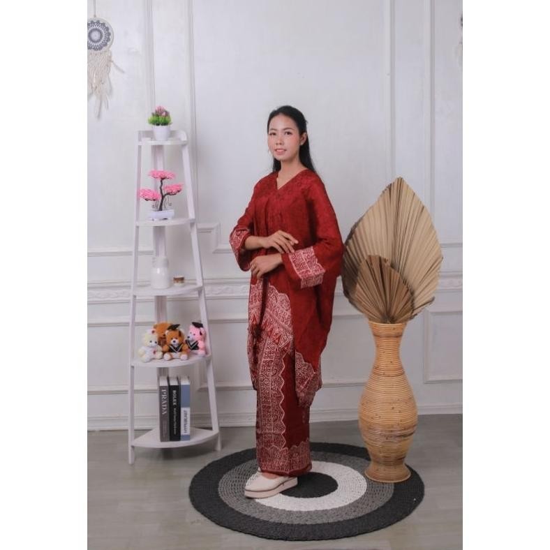 YZ SETELAN BATIK JUPRI  SET MELAYU ARUNA setelan jupri kosongan set kaftan tunik aruna TERMURAH