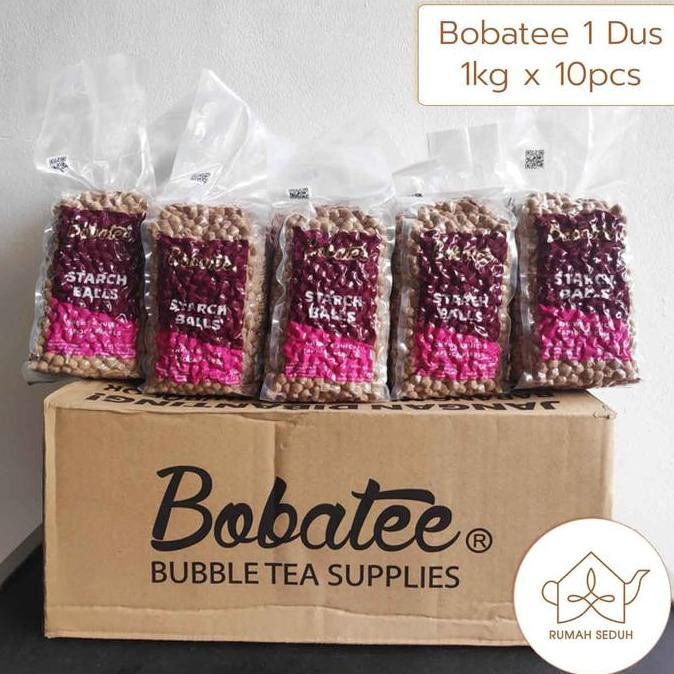 

HIW 1kg Boba Starch Balls Tapioca Black Pearl Mutiara Bobatee