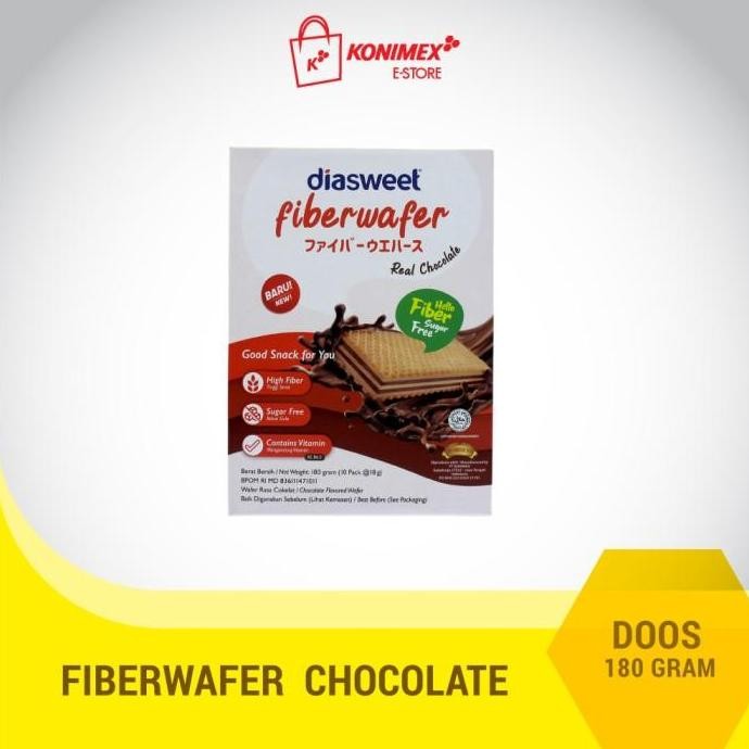 

Murah Diasweet Fiberwafer Coklat 180G - Triple Pack