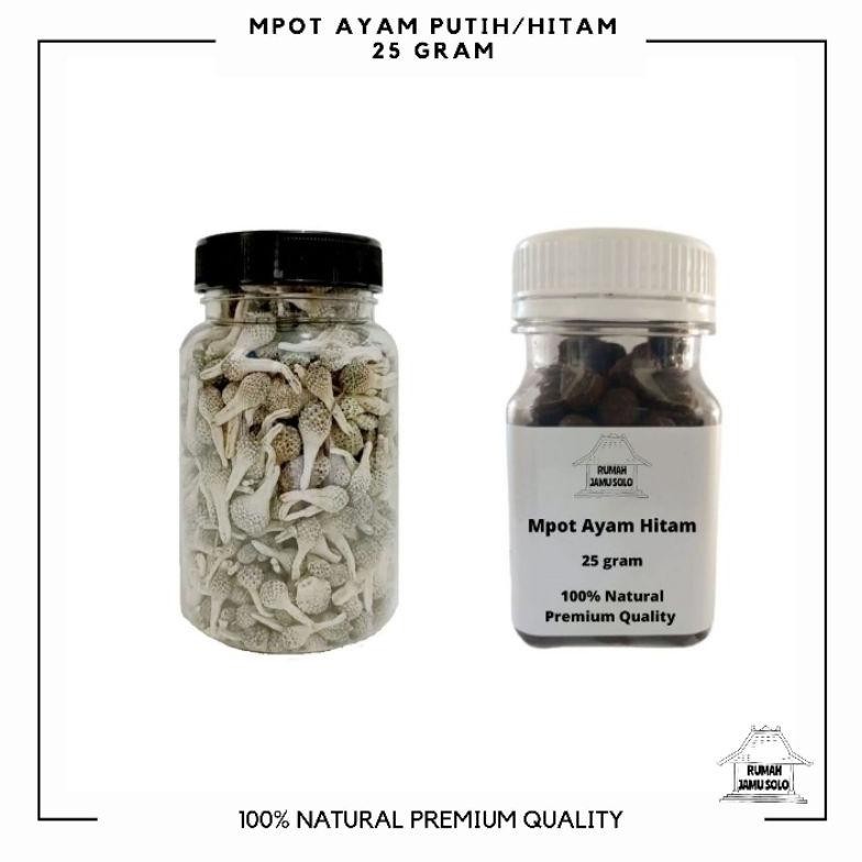 25 GRAM EMPOT AYAM MPOT AYAM PUTIH/HITAM BIANG SUPER ISI (-+200 PUTIH) (-+60 HITAM)