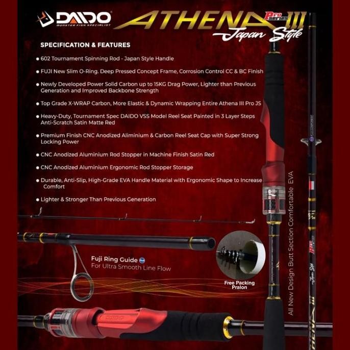 // Joran Daido Athena III Pro Series JS 602 ( free packing PVC ) //