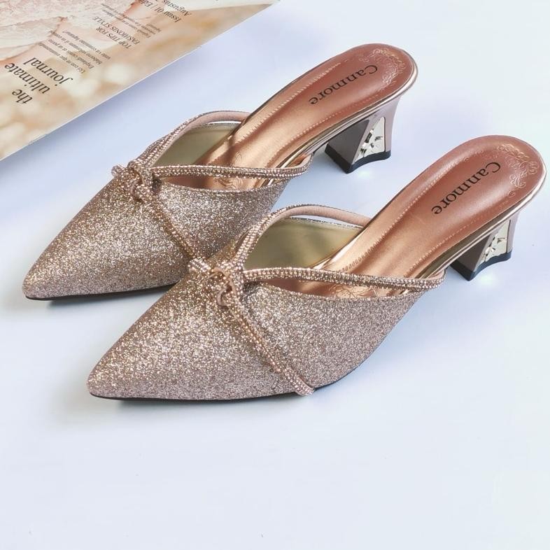 CANMORE BY COLLIBRY-sandal pesta gliter per