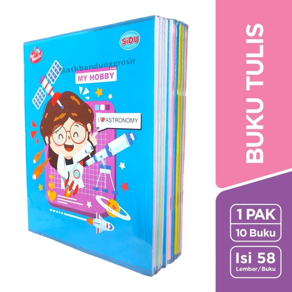 

Buku Tulis Sinar Dunia 58 Lembar ( SIDU ) Uk Quarto Random Cover - pak ( 10 pcs)