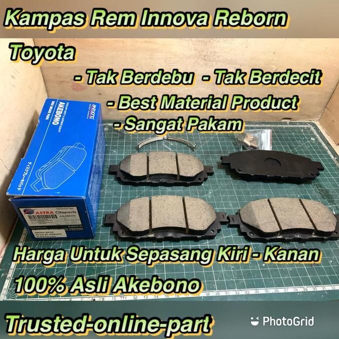Kampas Rem Innova Reborn Depan 100% Asli Akebono