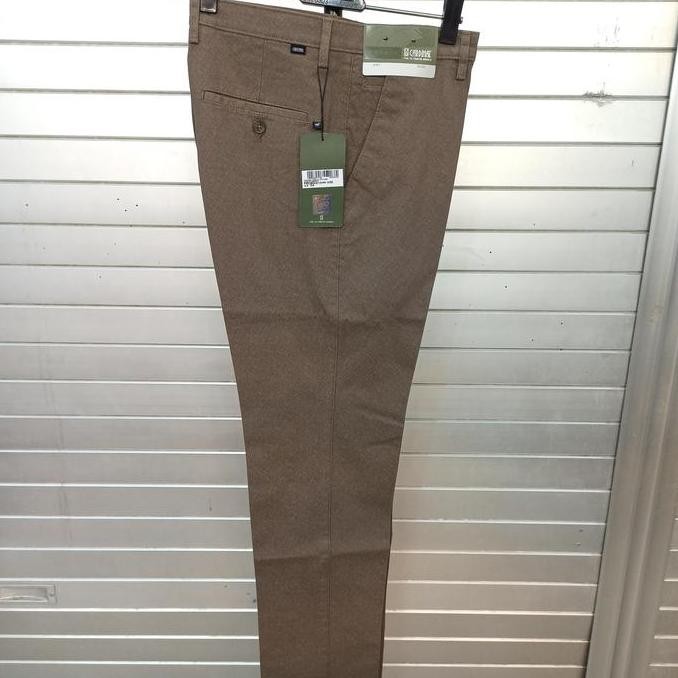 Celana Casual Chinos CARDINAL Original Pria Coklat Slim FBUBI2104
