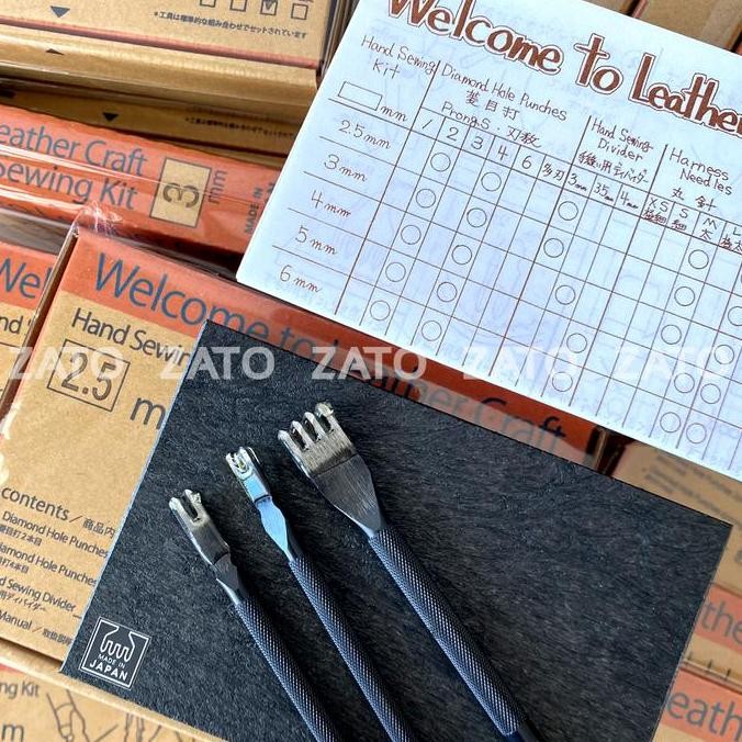 

baru japan hand sewing kit set oka japan - leather craft - leather tools