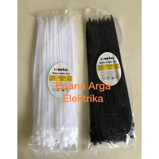 

Kabel Ties EWIG 300 x 4,8mm | Cable Tie | Kualitas Super panjang 30cm